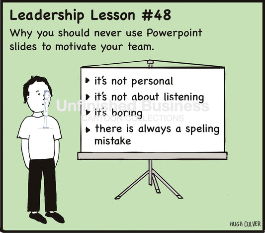 Never use Powerpoint